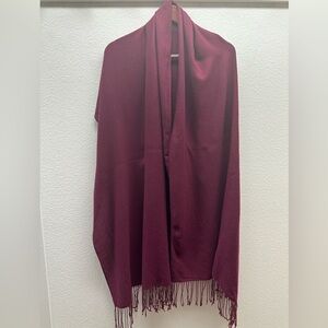 New Nordstrom Burgundy Scarf/Wrap